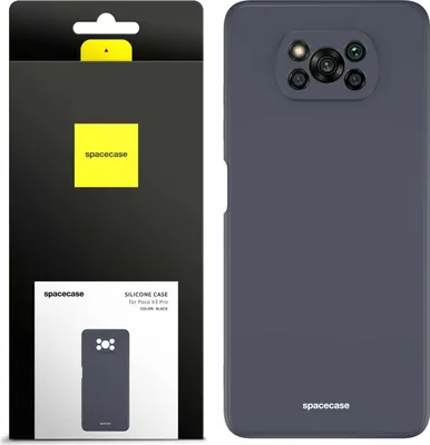 Image de Coque en silicone SPACECASE Coque en silicone pour Poco X3 Pro/NFC Noir