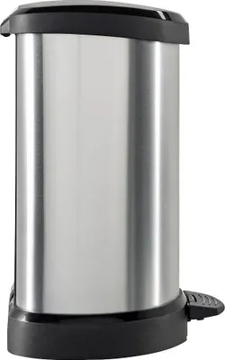 Produktbild von Tretabfalleimer | 40 Liter Fassungsvermögen | Metall-Optik