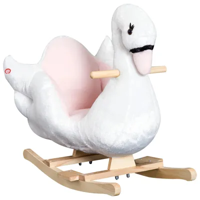 Produktbild von HOMCOM Schaukeltier Schaukelpferd mit Musik für Baby ab 18 Monate 57 cm