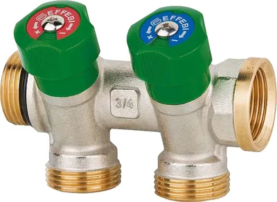 Produktbild von EFFEBI Trinkwasserverteiler mit DVGW-Zulassung - 2-fach Verteiler