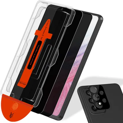 Obrázek produktu pro 2-balení Samsung A53 Ochranné sklo na displej & 1-balení ochrana objektivu - Tvrzené sklo | [Automatická instalace] - Bez bublin