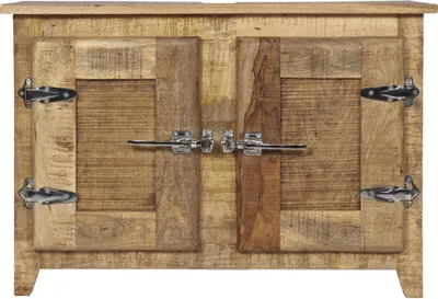 Produktbild von SIT Möbel Bad-Unterschrank | 2 Türen | Mangoholz lackiert natur | B 88 x T 31 x H 60 cm | 02507-01 | Serie FRIGO