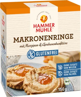 Produktbild von Makronenringe - Marzipan & Aprikosenkonf 150g