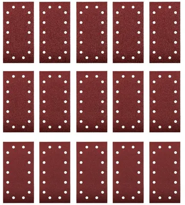 Image de Lot de 15 feuilles de papier abrasif pour ponceuse excentrique