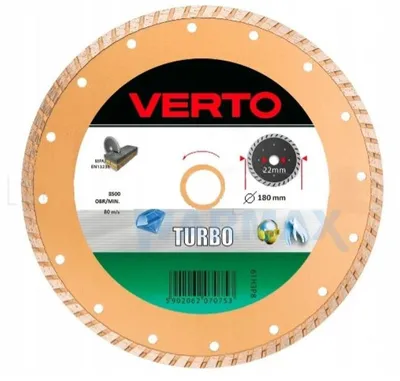 Produktbild von Verto Turbo 61H3P8 Trennscheibe 180 mm Turbo