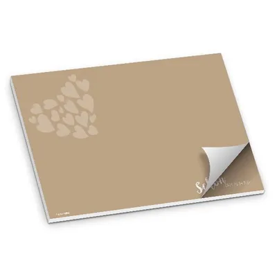 Produktbild von itenga SET 10x Tischset Platzset Braun "Schön dass du da bist", DIN A3, 50 Blatt