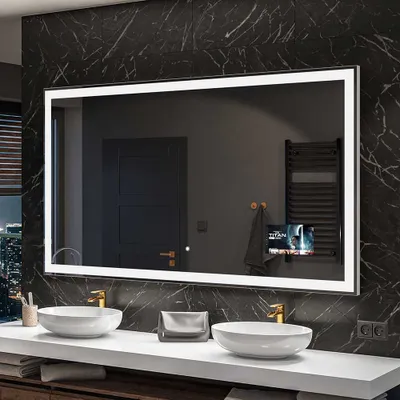 Zdjęcie produktu dla Artforma Lustro łazienkowe z oświetleniem LED SMART 170x90 cm | Kolor LED: zimny biały 7000K | Przełącznik dotykowy | SLED001