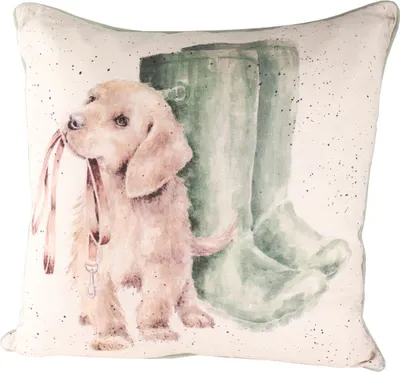 Produktbild von Wrendale Designs Baumwoll-Leinen Kissen Hunde-Wetter