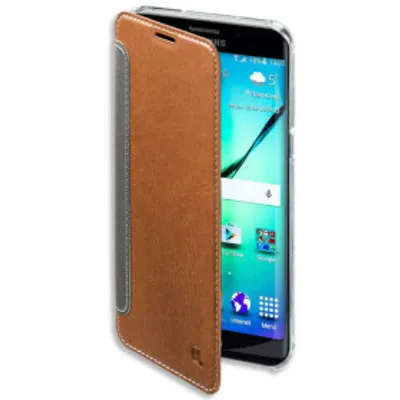 Immagine prodotto di Custodia a libro per cellulare per Samsung Galaxy S6E Marrone 4ST7023