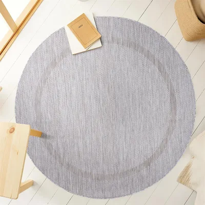 Zdjęcie produktu dla Ayyildiz | Dywan zewnętrzny Relax Ramka - 200 cm x 200 cm - Srebrny - Elegancki i uniwersalny