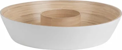 Produktbild von Present Time - Schale Puro Chip & Dip - Weiß - Ø30cm