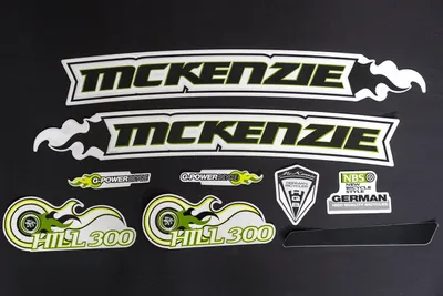 Produktbild von Fahrrad Rahmen Aufkleber Frame Sticker Set Decal MC Kenzie Hill Bike grün schwarz