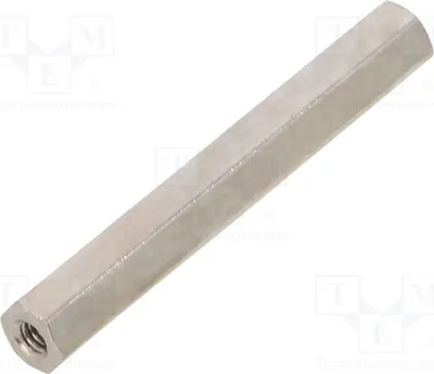 Obrázok produktu pre 10 kusov distančných objímok so závitom, vnútorný závit: M2, šesťhranný, 30 mm, mosadz, rozmery: 111 x 30 mm