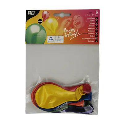 Produktbild von Luftballons "Metallic" 6er Beutel
