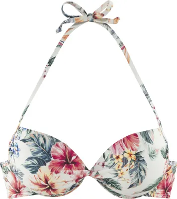 Produktbild von LASCANA Push-Up-Bikini-Top Salsa creme bedruckt Größe 38 Cup C
