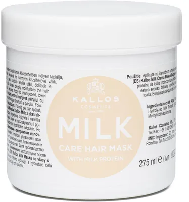Obrázok produktu pre Kallos Cosmetics, maska na vlasy Kallos Milk Care, 275 ml