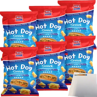 Produktbild von XOX Hot Dogs 6er Pack (6x100g Beutel) + usy Block