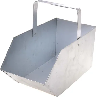 Produktbild von Aqbau® Kohlenkasten Kohlenschütte Aschekasten Aschebehälter Metallkohlenkasten Silber