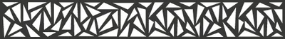 Produktbild von GroJa Designeinsatz Triangle - Aluminium Anthrazit 180x30 cm