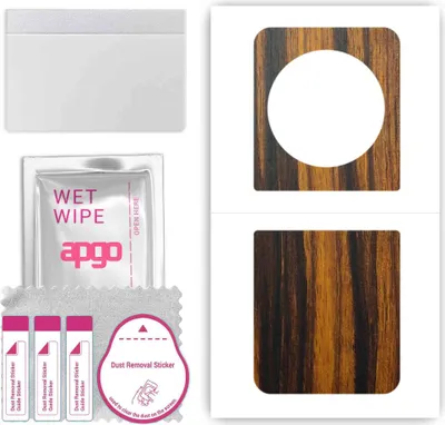 Produktbild von apgo Rückseite Schutzfolie, Skin, kompatibel mit Tecno Phantom V Flip 5G, Hinten Displayschutzfolie aus Vinylfolie, kratzfest, einfache Montage - Tigerwood