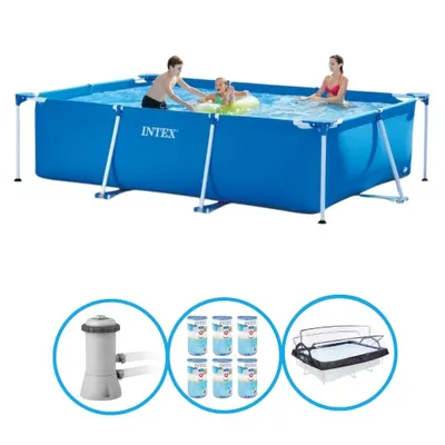 Produktbild von Intex Pool Rectangular Frame 300x200x75 cm - Sommerpaket