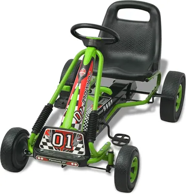 Produktbild von vidaXL Pedal Go-Kart mit verstellbarem Sitz Grün
