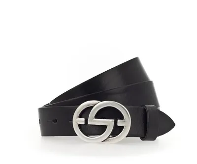 Zdjęcie produktu dla Skórzany pasek Vanzetti Full Leather Buckel Belt W95 Czarny czarny
