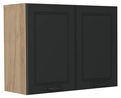 Obrázok produktu pre Kuchynská sklenená skrinka Vicco R-Line Antracitový vidiecky dom/Dub Goldkraft 80 cm, Model 71479