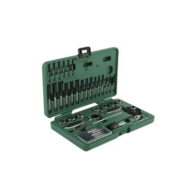 Produktbild von SATA 40 Tlg. HSS Ratschen-Gewindeschneidewerkzeug Set ST50451 (Gewinderbohrer)