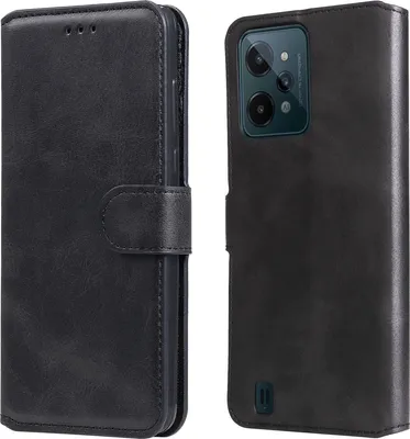 Produktbild von Mobigear Wallet  Realme C31 Hülle Klapphülle Geldbörse - Schwarz