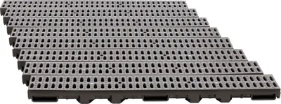 Produktbild von ScarMaxx 8m Entwässerungsrinne Bodenrinne Regenwasser A15 60 mm Stegrost Grau - 13x800x6cm