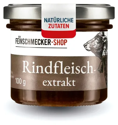 Productafbeelding van Der Feinschmecker 100g Südamerikanischer Rindfleischextrakt I Mit argentinischem Rindfleisch I Ohne Farb- und Konservierungsstoffe I Höchste Qualitätsstandards aus rein natürlichen Zutaten