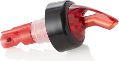 Produktbild von Ausgießer Set, 3,0 cl, rot, Set á 12 Stück, Kunststoff, Edelstahl