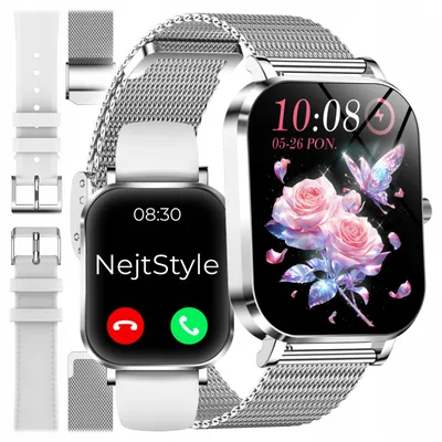 Zdjęcie produktu dla Smartwatch Zegarek Damski Polskie Menu Pl Rozmowy Powiadomienia Dla Kobiety