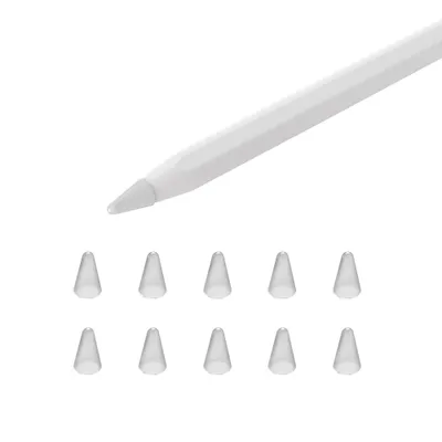 Produktbild von Spitze Abdeckung für Apple Pencil 2/1, Silikontips Abdeckung Kappe Zubehör Kompatibel mit Apple Pencil 1. und 2. Generationtransparent
