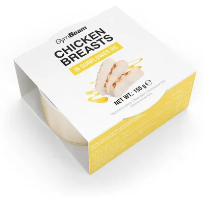 Produktbild von GymBeam - Hähnchenbrust in Sonnenblumenöl, 155 g