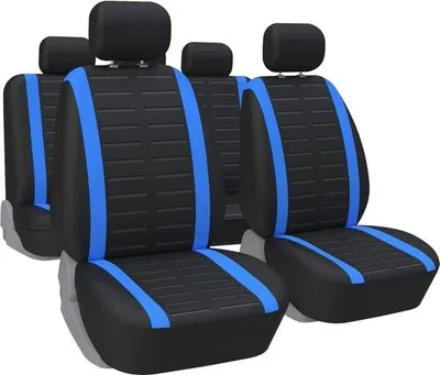 Obrázok produktu pre Sada poťahov na sedadlá, 9-dielna, univerzálna, kompatibilná s airbagmi, 3D reliéf
