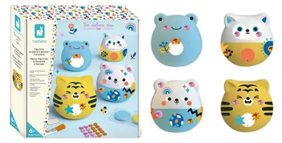 Productafbeelding van Janod Creatieve set: Gipsfiguren beschilderen - Knutselplezier voor kinderen