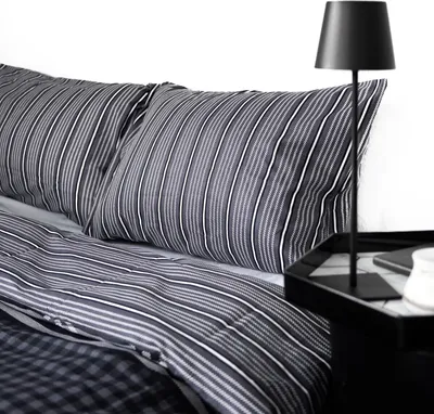 Obrázek produktu pro Ložní prádlo s kostkovaným vzorem ze 100% bavlny s povlakem na přikrývku a povlakem na polštář 200x220 cm