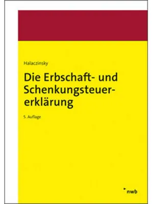 Produktbild von Die Erbschaft- und Schenkungsteuererklärung