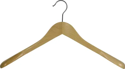 Produktbild von MAWA Mantelbügel Bingo 45 cm, körpergeformt, Buche Massivholz, 5er Set