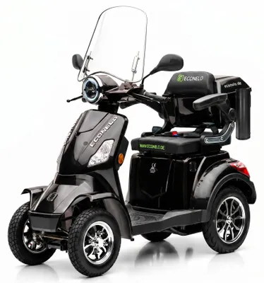 Produktbild von E-Seniorenmobil Venezia, Lithium-Akku, 4-Rad, 1000 Watt, Schwarz, KI-generiertes Bild