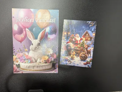 Produktbild von Set mit 2 Weihnachtskarten und 2 Osterkarten