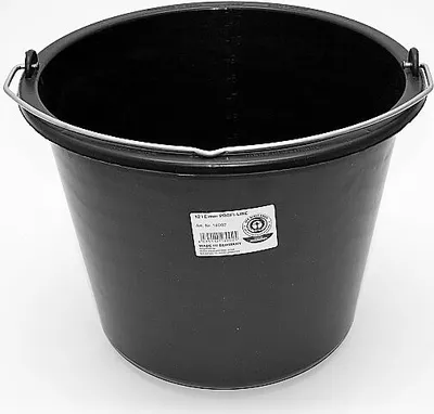 Produktbild von Schulz 180020 Baueimer 12 ltr. schwarz Metallhenkel