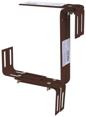 Image de Geli 39813 000 08 Support pour caissettes à fleurs forme C, brun (1 paire)