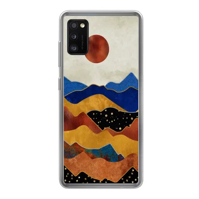 Produktbild von MuchoWow® Handyhülle Schutzhülle Hülle für Samsung Galaxy A41 Gold - Bronze - Blau Silikon Softcase Handy Hülle - Mobiltelefon