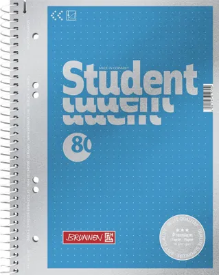Produktbild von BRUNNEN Collegeblock Student Premium Kleinformat punktraster DIN A5 ohne Rand