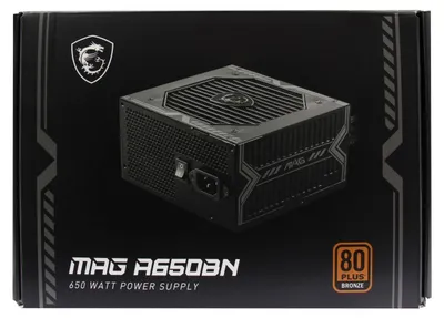 Produktbild von MSI 306-7ZP2B11-CE0 Original Desktop-PC Netzteil 650 Watt MAG A650BN
