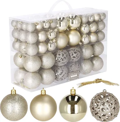 Immagine prodotto di Baubles natalizi Baubles natalizi 100 pezzi fino a 6 cm - oro