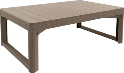 Obrázek produktu pro Zahradní stůl umělý ratan Allibert LYON RATTAN 116 x 72 x 40/66 cm cappuccino